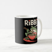 Mug Grenouille manger Ramen drôle Ribbit Ramen (Devant droit)