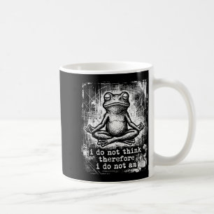 Mug Grenouille méditative ne pense donc ne suis pas