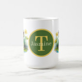 Mug grenouille mignonne ajouter monogramme (Centre)