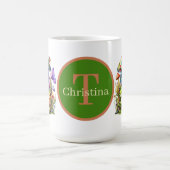 Mug grenouille mignonne ajouter monogramme (Centre)