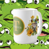 Mug grenouille mignonne ajouter monogramme