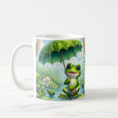 Mug Grenouille mignonne avec un parapluie (Gauche)