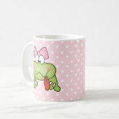 Mug Grenouille mignonne de fille de Toadally (Devant gauche)