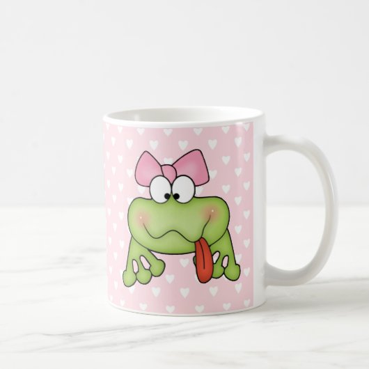 Mug Grenouille mignonne de fille de Toadally (Droite)