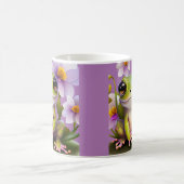 Mug Grenouille mignonne en fleurs (Centre)
