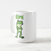 Mug Grenouille mignonne et impertinente, pas impressio (Devant gauche)