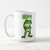 Mug Grenouille mignonne et impertinente, pas impressio (Gauche)
