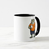 Mug Grenouille paresseuse drôle (Devant droit)