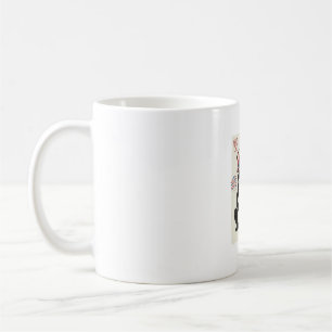 Mug Grenouille patriotique gravure vintage art vectori