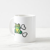 Mug grenouille rousse Crâne et os croisés (Devant gauche)