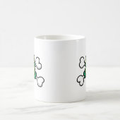 Mug grenouille rousse Crâne et os croisés (Centre)