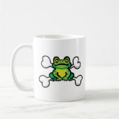 Mug grenouille rousse Crâne et os croisés (Gauche)