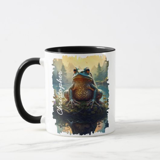 Mug Grenouille sur la forêt de Rock (Gauche)
