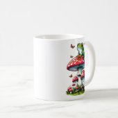 Mug Grenouille sur Toadstool - Scène forestière enchan (Devant droit)