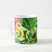 Mug Grenouille tropicale feuille (Devant gauche)