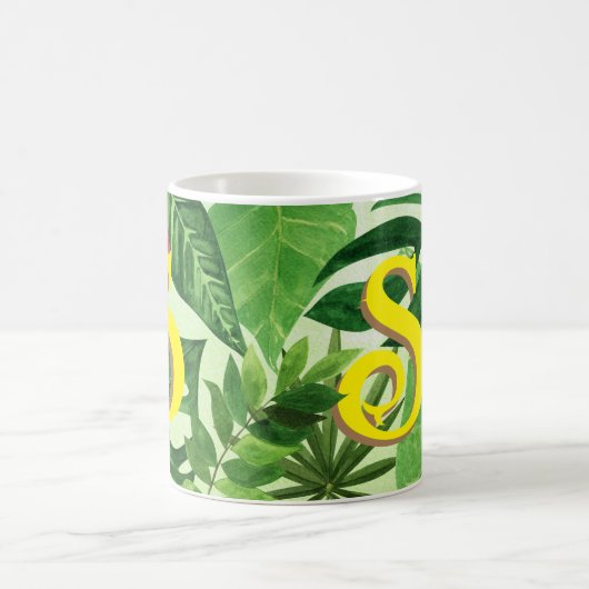 Mug Grenouille tropicale feuille (Centre)