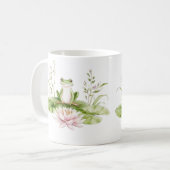 Mug Grenouille verte aquarelle (Devant gauche)
