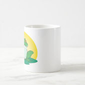 Mug Grenouille verte caricaturale sur le tapis (Centre)