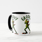 Mug Grenouille verte groovy (Devant gauche)
