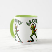 Mug Grenouille verte groovy (Devant gauche)