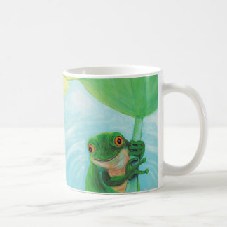 Mug Grenouille verte sous Pad Lily
