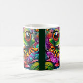 Mug Grenouille Whimsical Peinture Abstraite Art Floral (Centre)