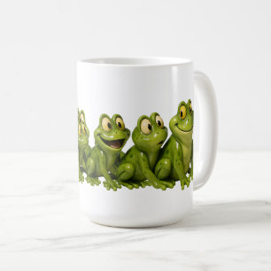 Mug Grenouilles drôles qui font signe de la main
