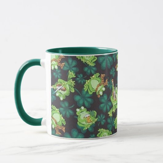 Mug Grenouilles et Shamrocks (Gauche)