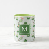 Mug Grenouilles Mignonnes dans l'Étang de Nénuphars Mo (Centre)