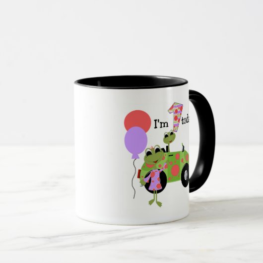 Mug Grenouilles Mod 1er anniversaire (Devant droit)