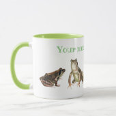 Mug Grenouilles nénuphars verts et blancs motif (Gauche)