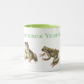 Mug Grenouilles nénuphars verts et blancs motif (Centre)