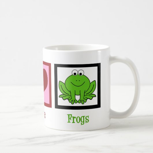 Mug Grenouilles Peace Love (Droite)