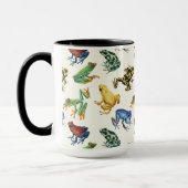 Mug Grenouilles sur blanc naturel (Gauche)