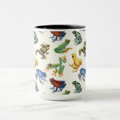 Mug Grenouilles sur blanc naturel (Centre)