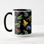 Mug Grenouilles sur noir (Gauche)