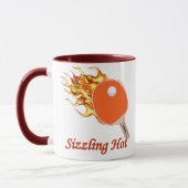 Mug Grésillement du ping-pong flamboyant chaud (Gauche)