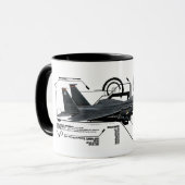 Mug Grève Eagle de F-15E (Devant gauche)