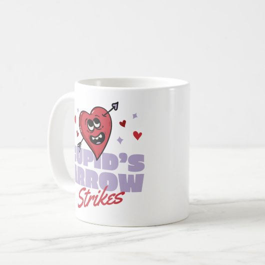 MUG GRÈVES DE FLÈCHE DE CUPID (Devant gauche)