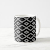 Mug Grey and black diamond pattern (Devant droit)