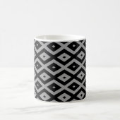 Mug Grey and black diamond pattern (Centre)