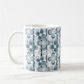 Mug Grey and white floral pattern  gray (Gauche)