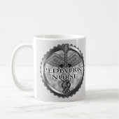Mug Grey caduceus Infirmière pédiatrique (Gauche)