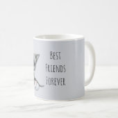Mug Grey Cat Mouse Best Friends Forever (Devant droit)