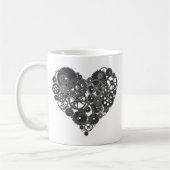 Mug Grey Gears Heart (Gauche)