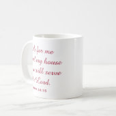 Mug Grey Kingbird et la Bible Verse (Devant gauche)