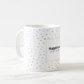 Mug Grey Silver Confetti Le bonheur est un choix (Devant gauche)