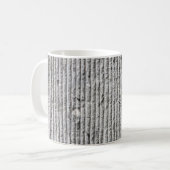 Mug Grey stone wall texture. Texture of stone wall wit (Devant gauche)