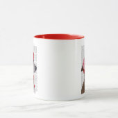 Mug Greyhound avec Casquette en laine rouge 2 (Centre)