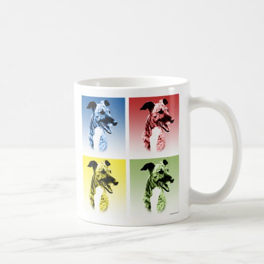 Mug Greyhound (Brindle) Pop Art (Droite)